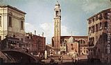 Canaletto Famous Paintings - View of Campo Santi Apostoli